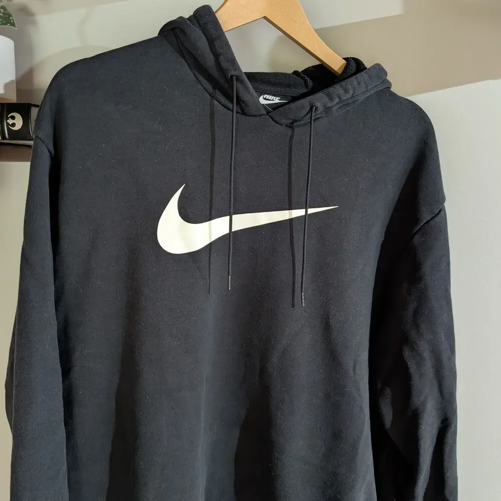 Nike | Men's Black Pullover Hoodie Sweatshirt | Size XL